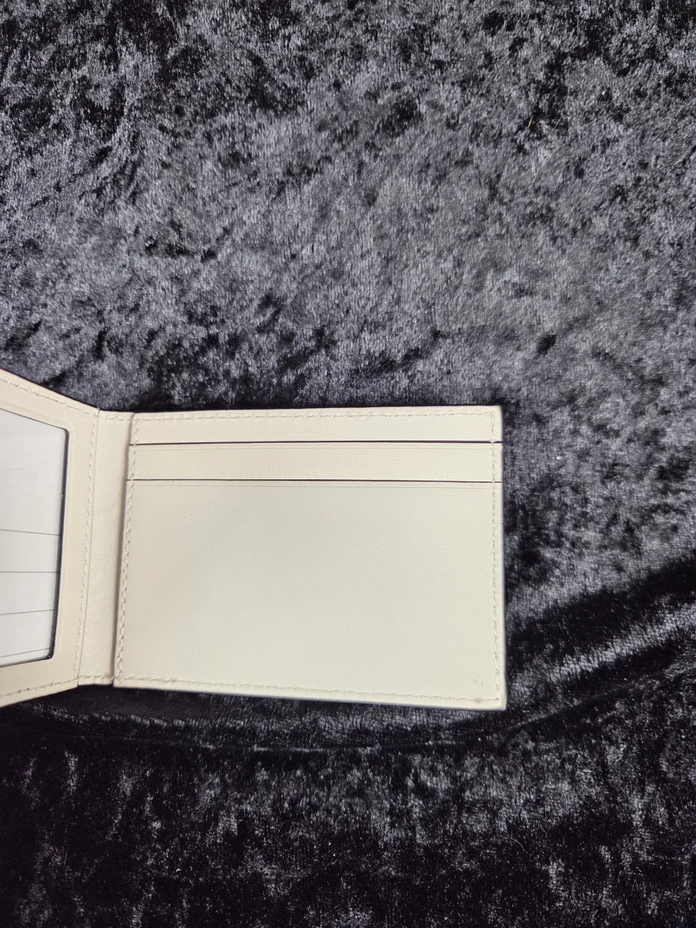 Coach Cream Leather Card & ID Wallet